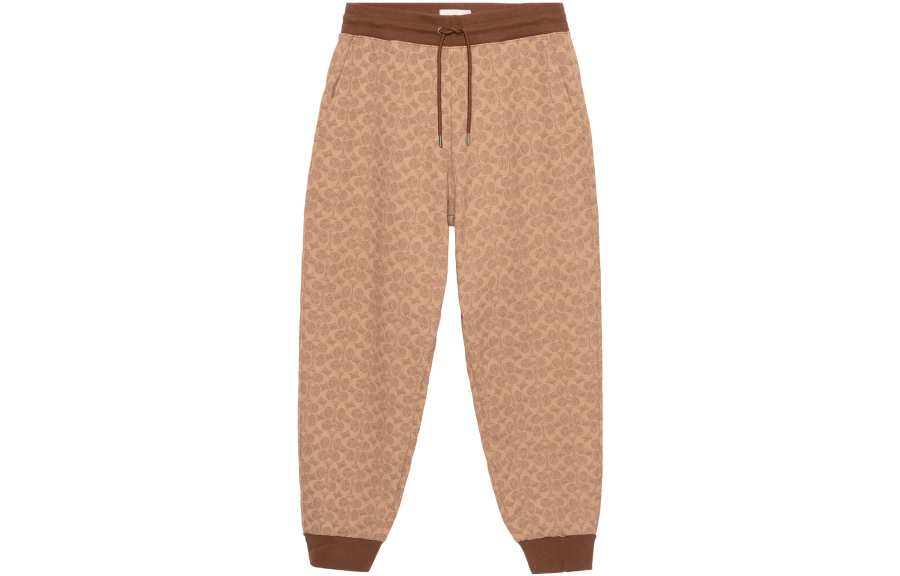 COACH SS23 Knitted Sweatpants Women's Khaki