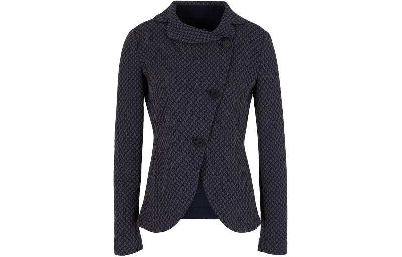 EMPORIO ARMANI SS24 Business Suit Coat Women's Blue Gray