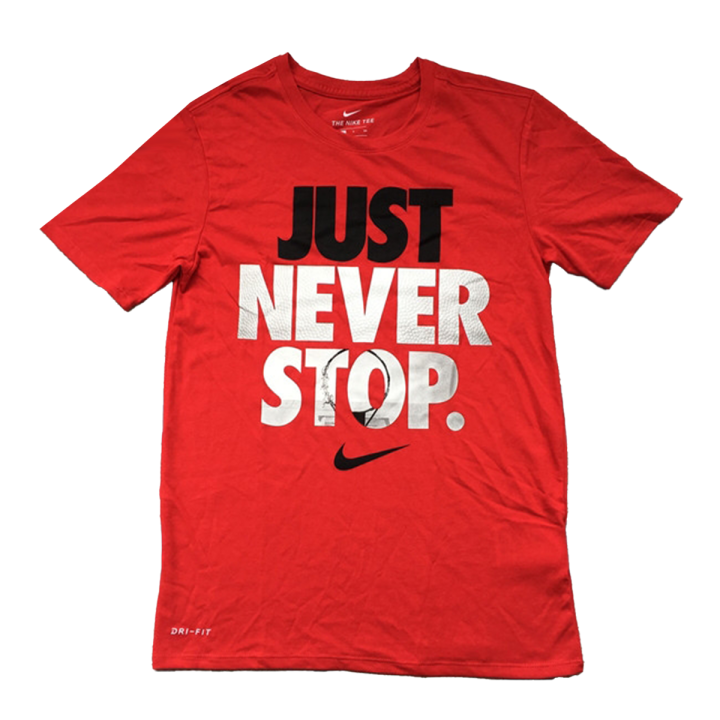 Nike Nike Dri Fit NEVER STOP T Shirt Men's Red