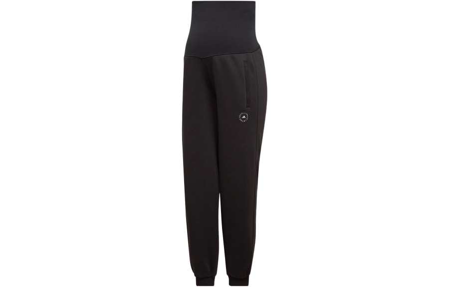 Adidas Adidas Knitted Sweatpants Women's Black Moderate Straight Fit Pants