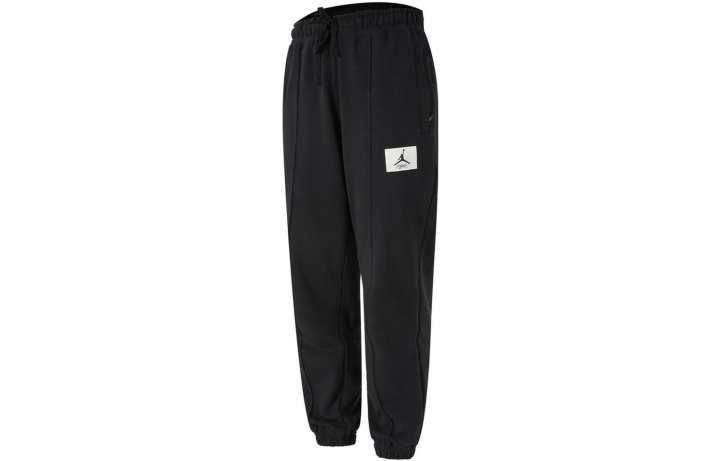 Jordan Jordan Knitted Sweatpants Women's Black Moderate Slim Fit Pants