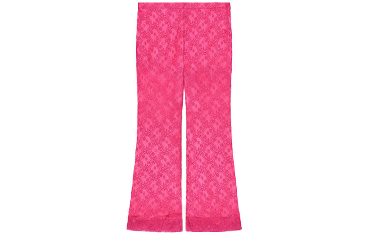 GUCCI Casual Pants Women's Pink Moderate Flared Pants