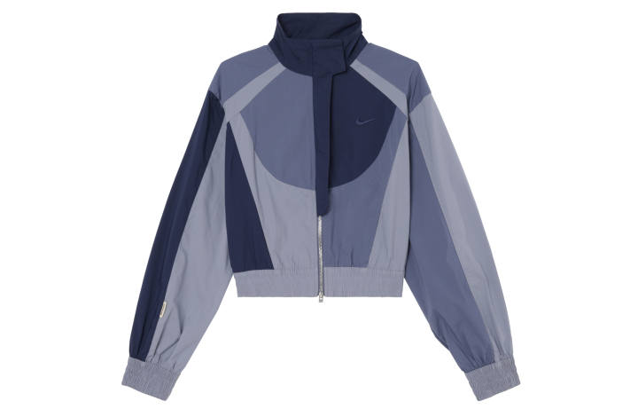 Nike Nike Cropped Coats Women's Dark Navy Blue Stand Collar Moderate