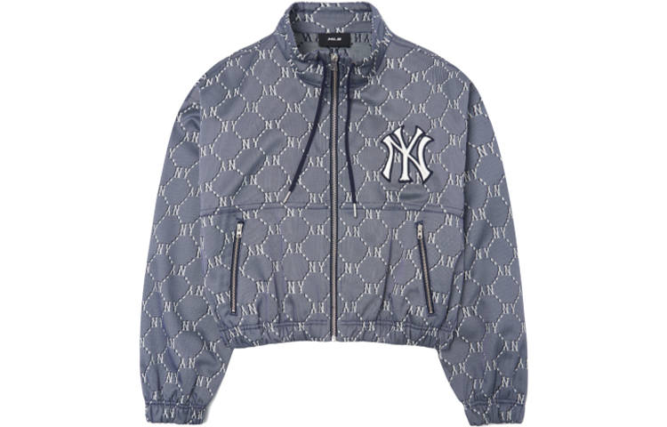 MLB MLB MONOGRAMNEW YORK YANKEES Cropped Coat Women's Blue
