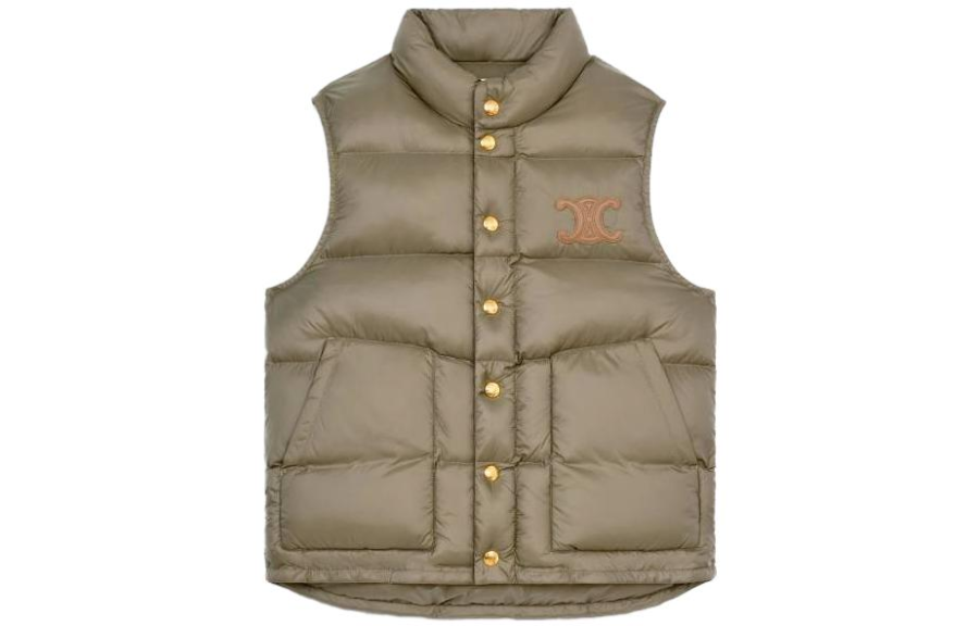 CELINE CELINE Vests Women's Stand Collar Moderate Other