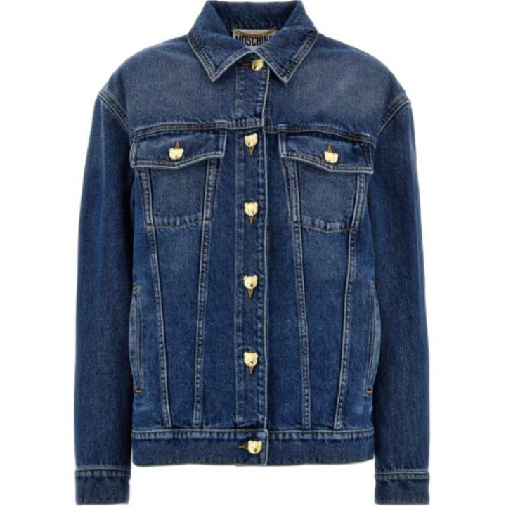 MOSCHINO MOSCHINO Teddy Buttoned Denim Jacket