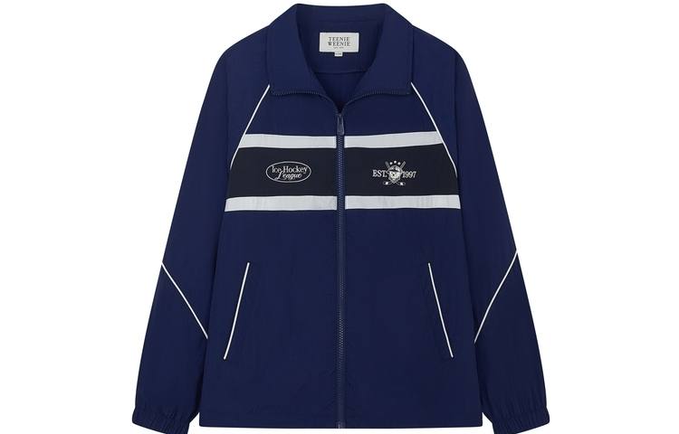 Teenie Weenie Cropped Coats Women's Navy Blue Lapel Moderate