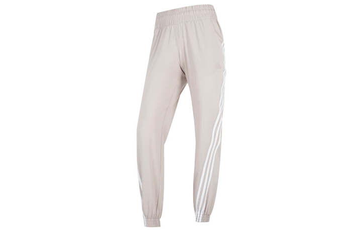 Adidas Adidas Knitted Sweatpants Women's Flesh Pink Moderate Cuffed Pants