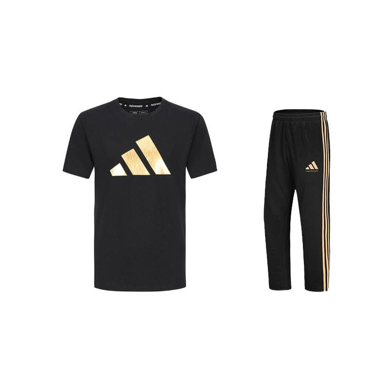 Adidas Adidas Taekwondo Casual Sportswear Unisex Black Gold