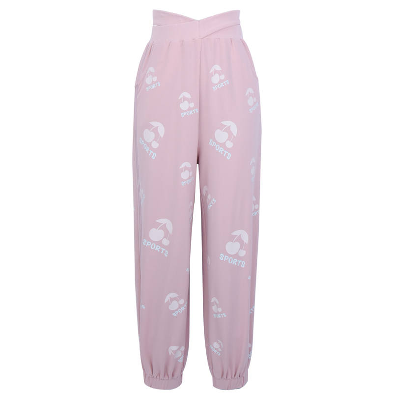 SNBL Casual Pants Women's Pink Moderate Straight Fit Pants
