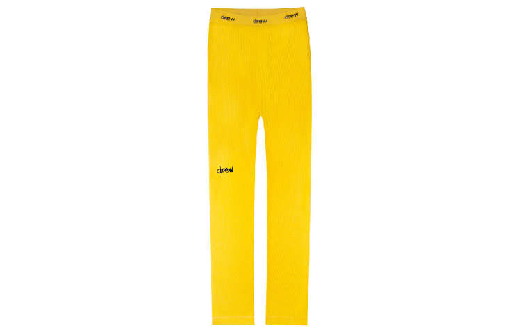 Drew House Letter Logo Series Leggings Women's Gold
