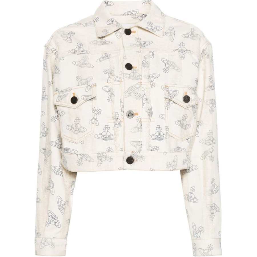 Vivienne Westwood Marlene Orb Printed Cropped Jacket
