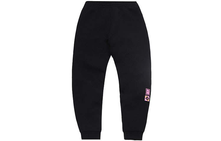 Li-Ning Li Ning Sports Fashion Collection Knitted Sweatpants Women's Black Moderate Straight Fit Pants