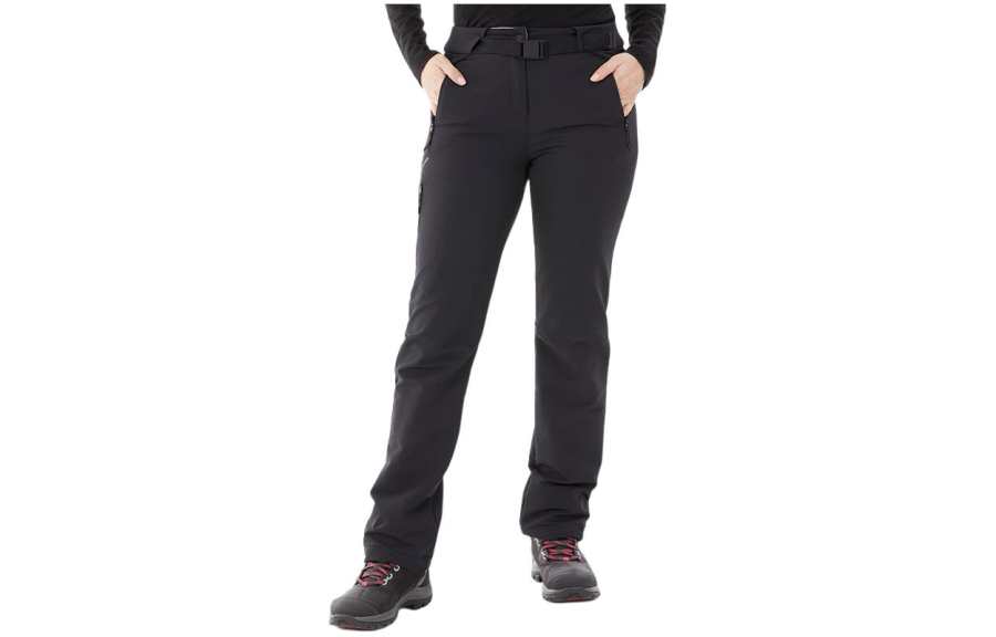 DECATHLON SH500 Solid Color Thickened And Fleece Lined Thermal Casual Pants Women's