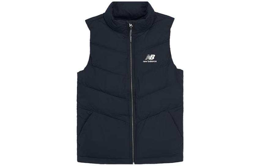 New Balance New Balance Vests Women's Black Stand Collar Moderate Urban Techwear