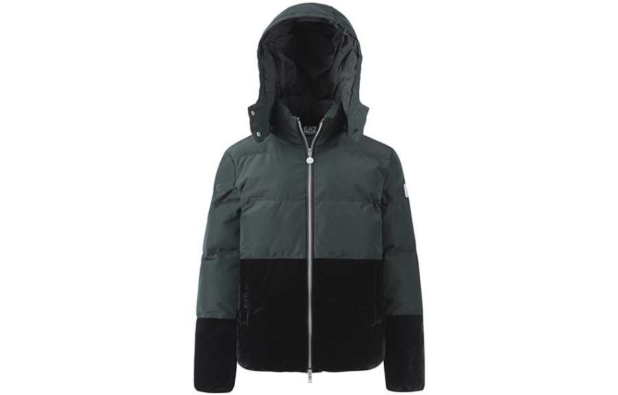 EMPORIO ARMANI EA7 FW22 Puffer Jacket Women's Black