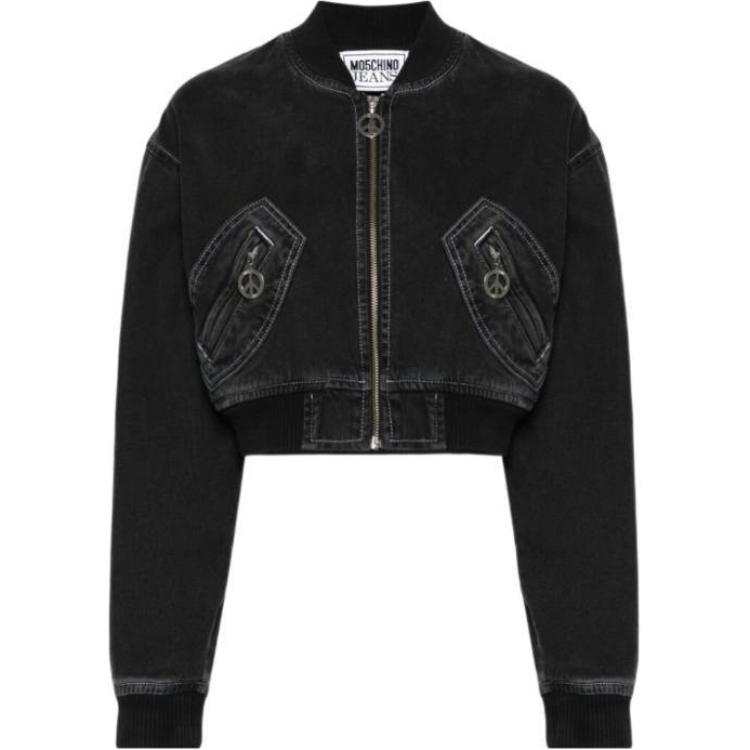 MOSCHINO Denim Jacket Women's Black