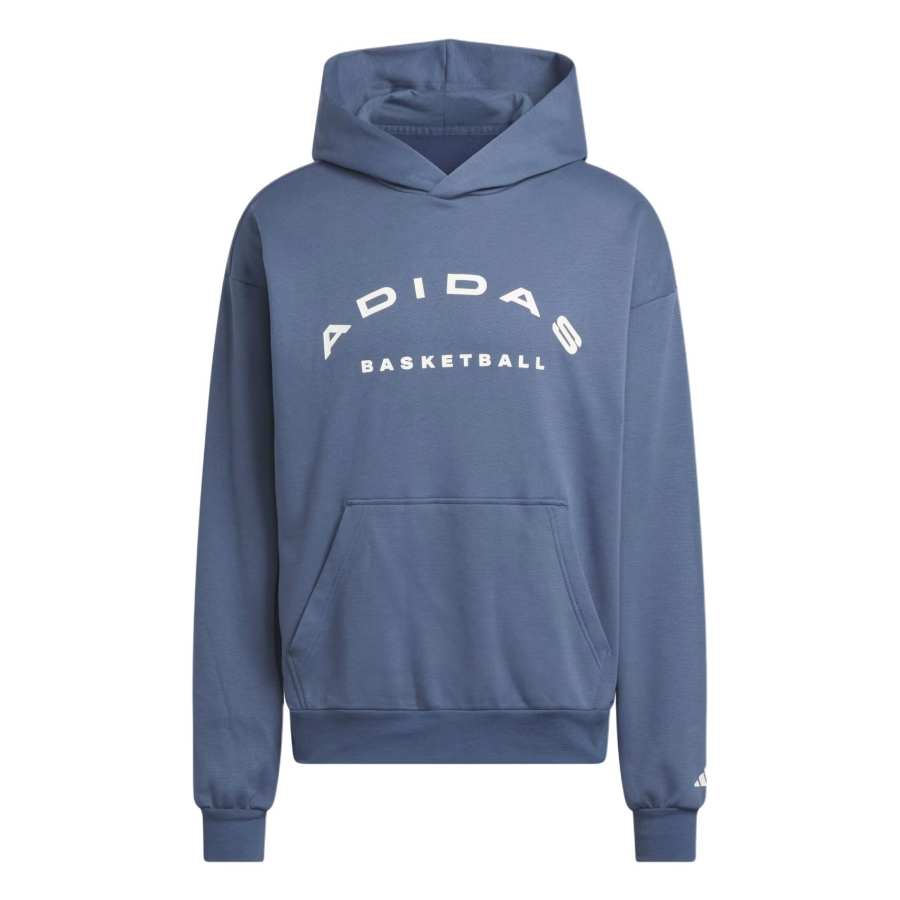 Adidas Adidas BASKETBALL Select Foundation Fleece Hoodie Sweatshirt Men's Used Ink/Cloud White
