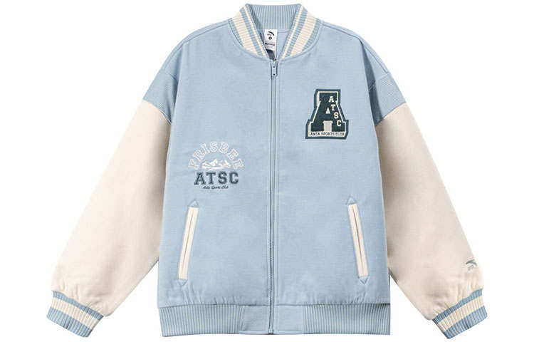 ANTA Life Collection Baseball Jerseys Women's Crab Shell Green Baseball Collar Moderate Straight Fit
