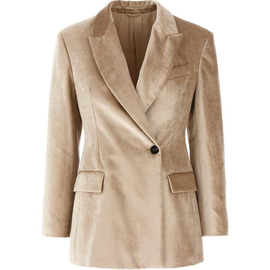 Brunello Cucinelli Brunello Cucinelli Monile Detailed Single Breasted Blazer