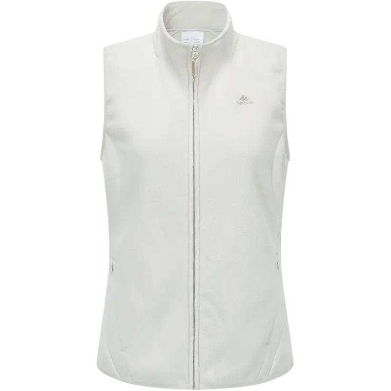 DECATHLON Vests Women's White Stand Collar Moderate Other