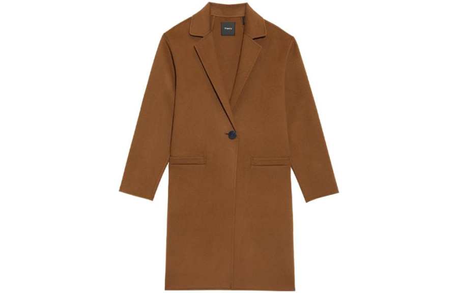 THEORY Coats Women's Tawny Lapel Moderate Straight Fit