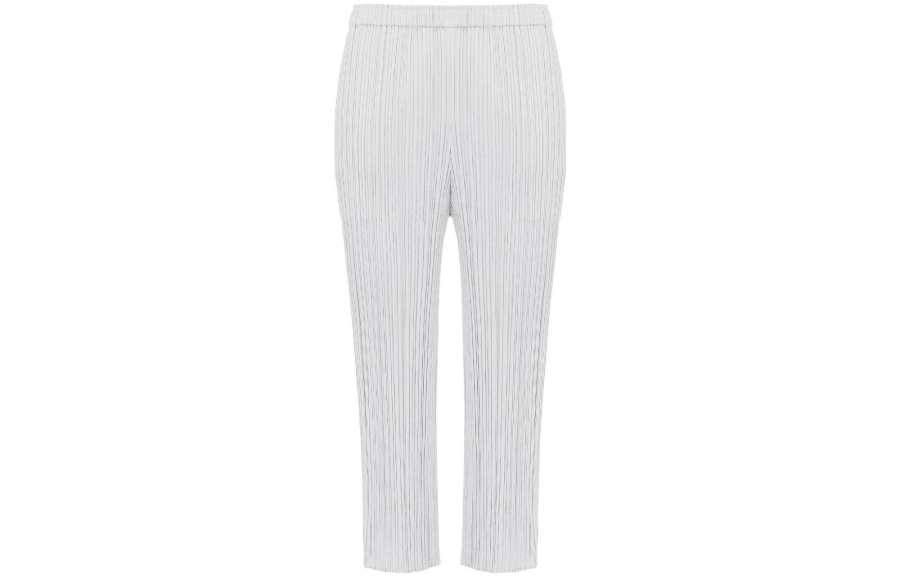 ISSEY MIYAKE SS22 Casual Pants Women's Light Gray