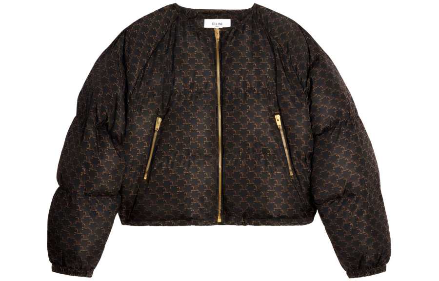 CELINE CELINE Cropped Coat Women's Black