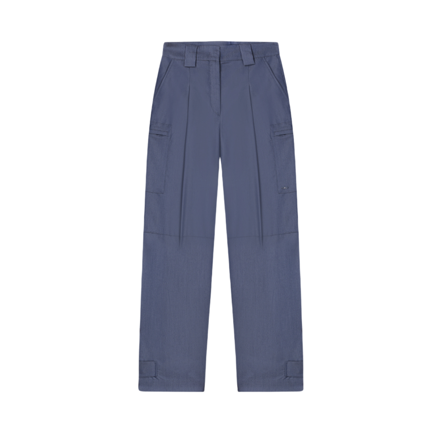 FILA Casual Pants Women's Symphonic Blue Moderate Straight Fit Pants