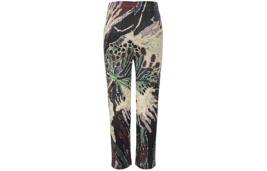 ISSEY MIYAKE Pleats Please Issey Miyake Frosty Forest pleated cropped trousers