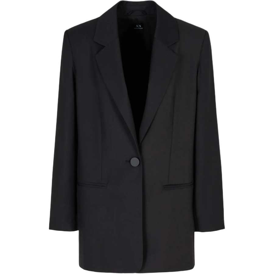 ARMANI EXCHANGE ARMANI EXCHANGEAE SS24 Business Suit Coat Women's Black