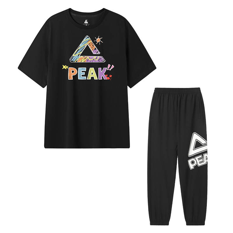 PEAK Casual Sportswear Unisex Black