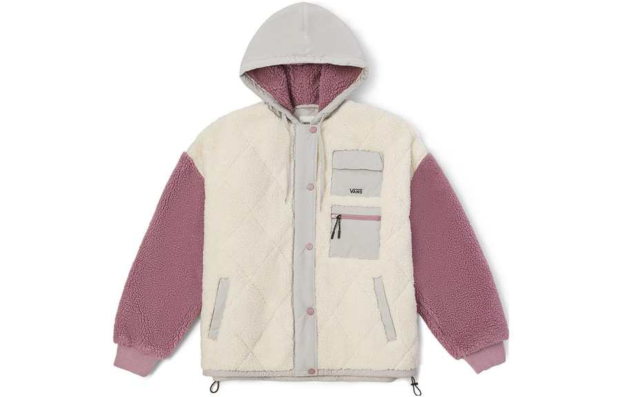 Vans Velvet Jackets Women's Multicolor Hooded Moderate