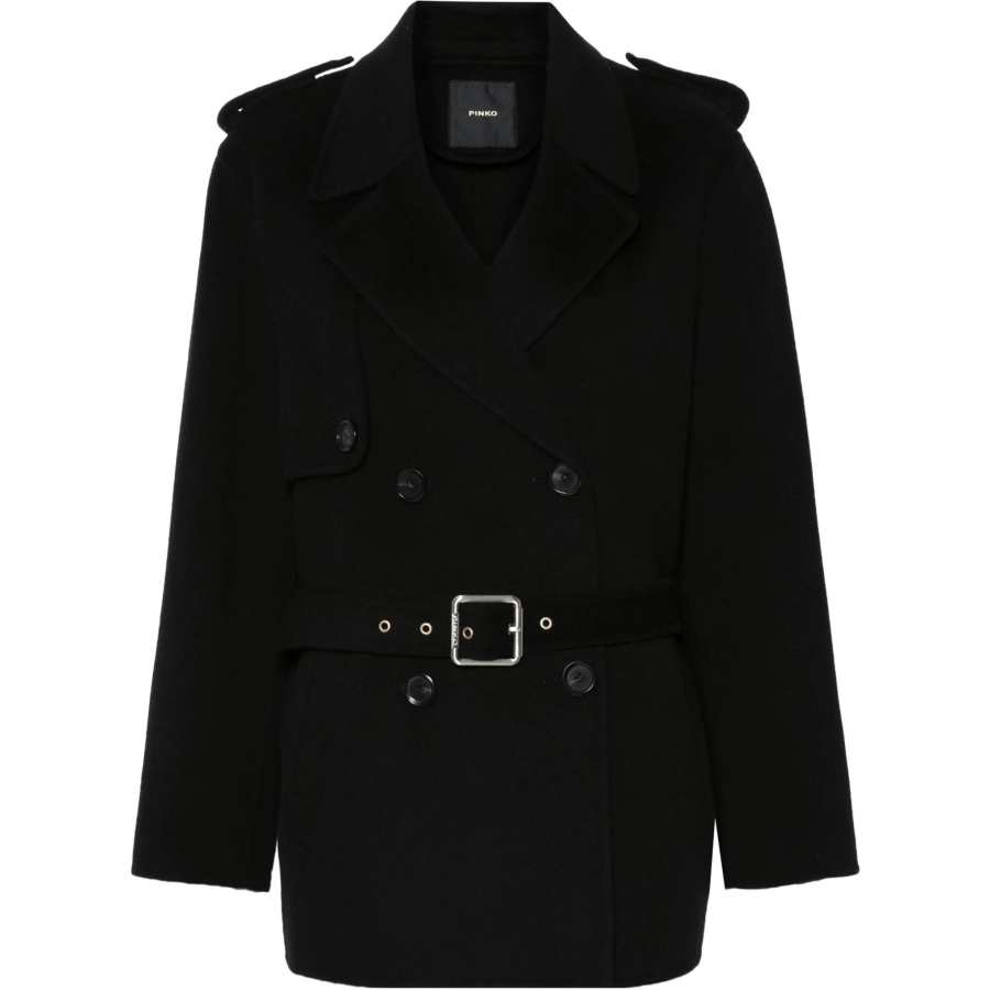 PINKO Pinko double-breasted belted coat