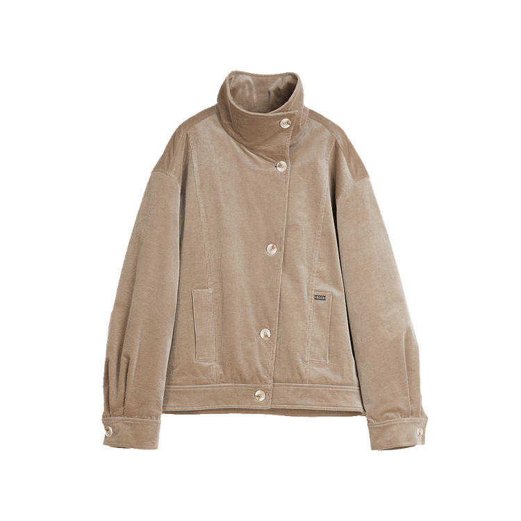 ELLE Cropped Coat Women's Khaki Green