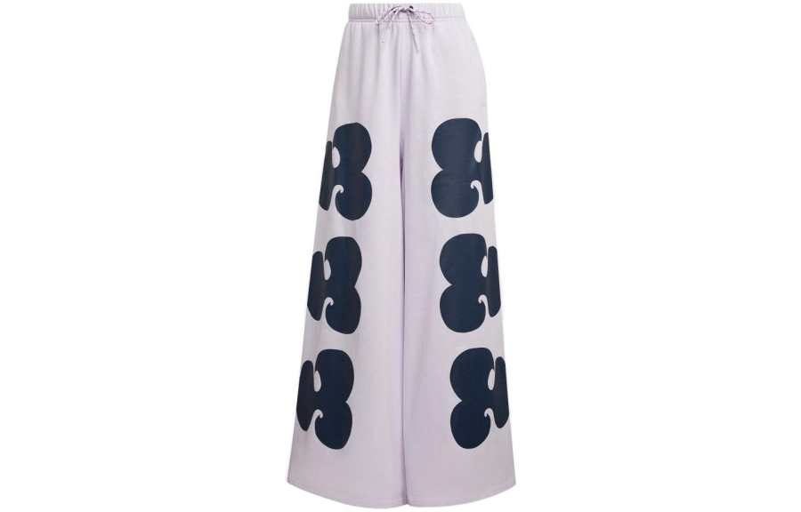 Adidas Adidas X Marimekko Adidas X Marimekko Casual Pants Women's Purple Moderate Wide Leg Pants