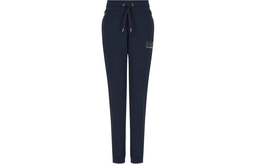 EMPORIO ARMANI EA7 SS24 Casual Pants Women's Blue