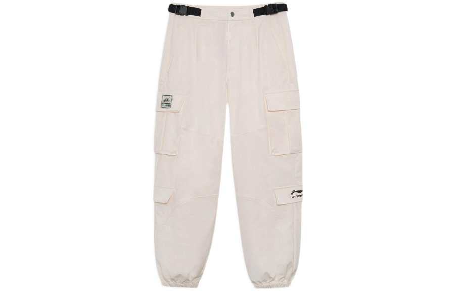 Li-Ning Li Ning China Li Ning Casual Pants Women's Ecru Moderate Cuffed Pants