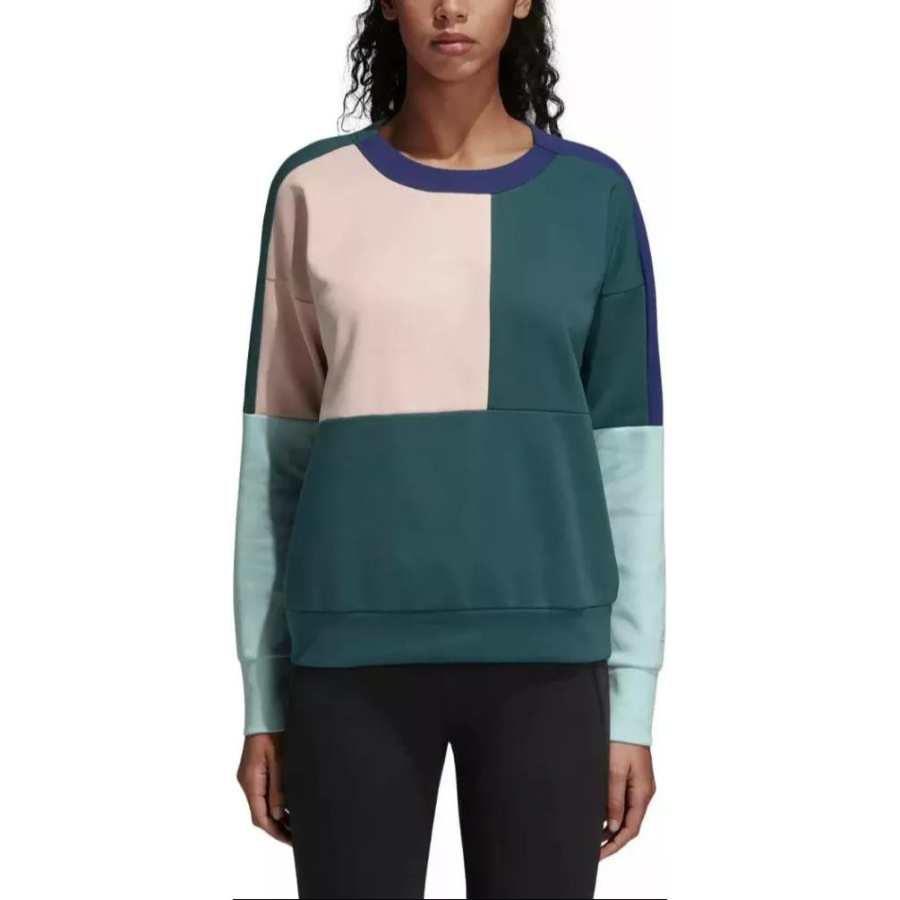 Adidas Adidas Sweatshirt Women's Noble Green/Haze Coral