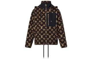 LOUIS VUITTON FW22 Cropped Coat Women's Brown