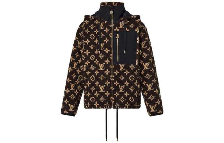 LOUIS VUITTON LOUIS VUITTON FW22 Cropped Coat Women's Brown