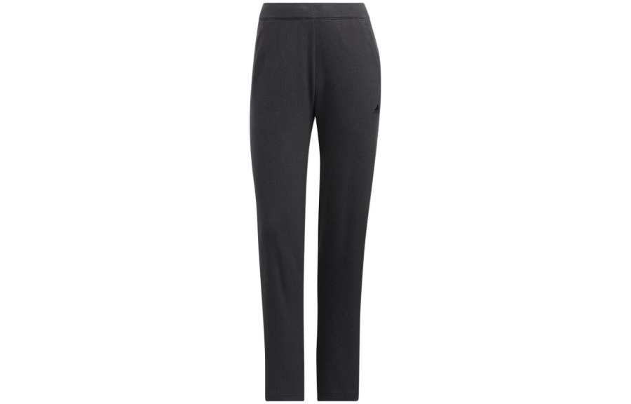 Adidas Adidas Knitted Sweatpants Women's Carbon Gray Moderate Straight Fit Pants