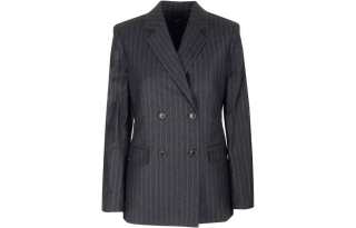 THEORY Striped Double-Breasted Blazer