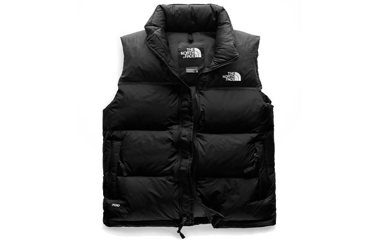 THE NORTH FACE 1996 Collection Down Vests Women's Black Stand Collar Thickened Urban Techwear