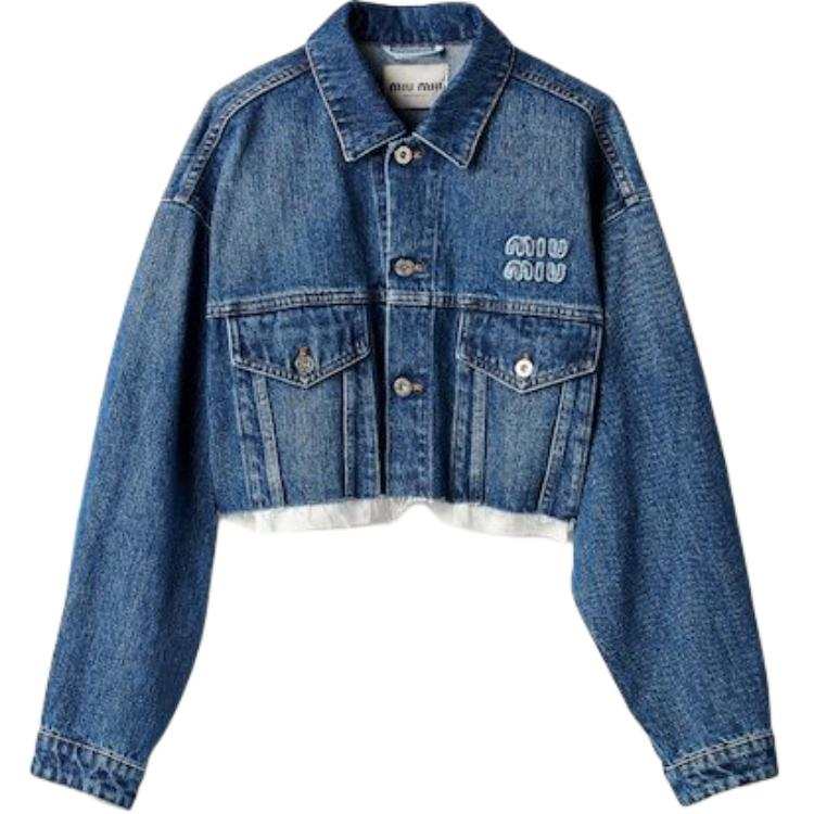 MIU MIU Miu Miu Cropped Denim Jacket