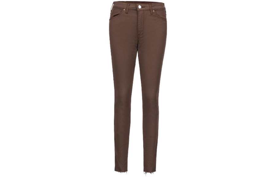 Lee Casual Pants Women's Dark Coffee Moderate Straight Fit Pants