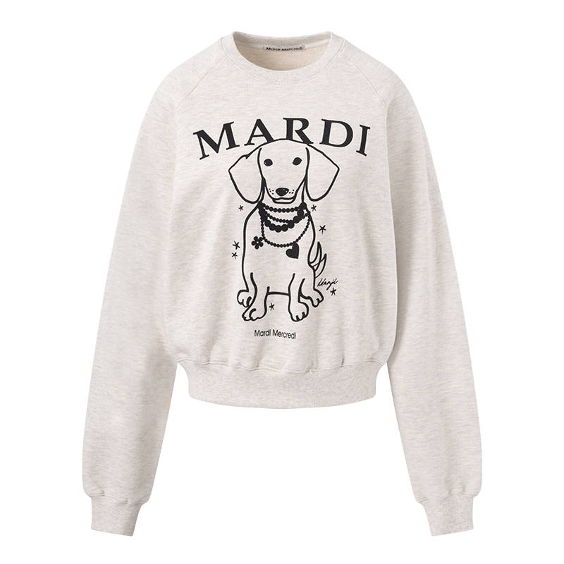 MARDI MERCREDI Pearl Puppy Mardi Sweatshirt Women's