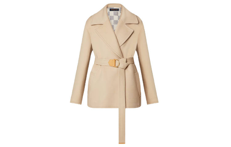 LOUIS VUITTON Coat Women's Brown