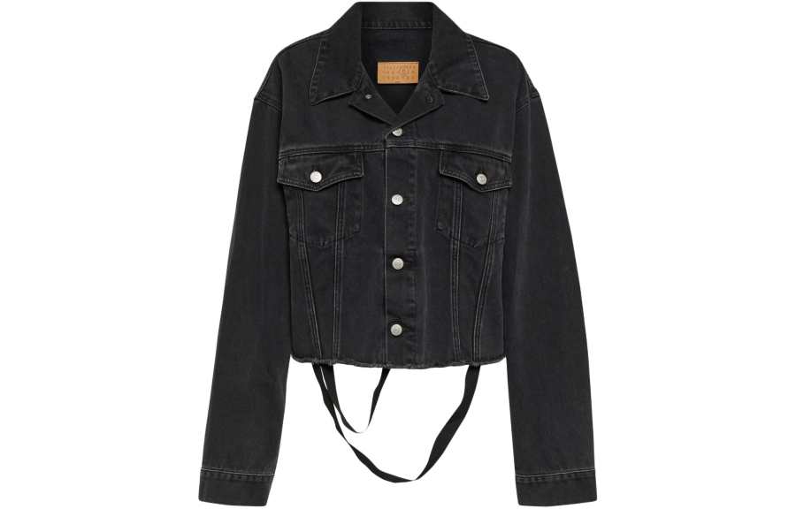 MM6 Maison Margiela Frayed Hem Denim Jacket