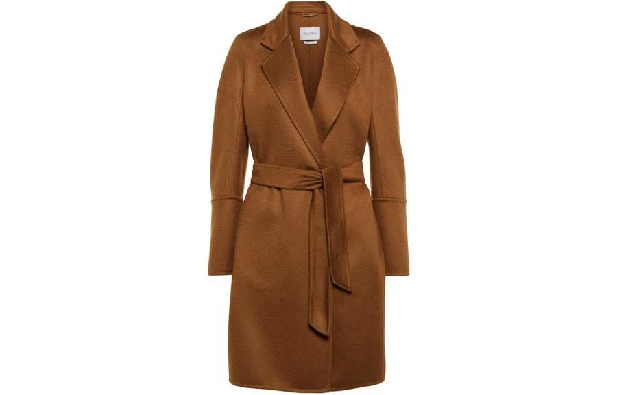 MaxMara MaxMara Velvet Jackets Women's Caramel Lapel Moderate